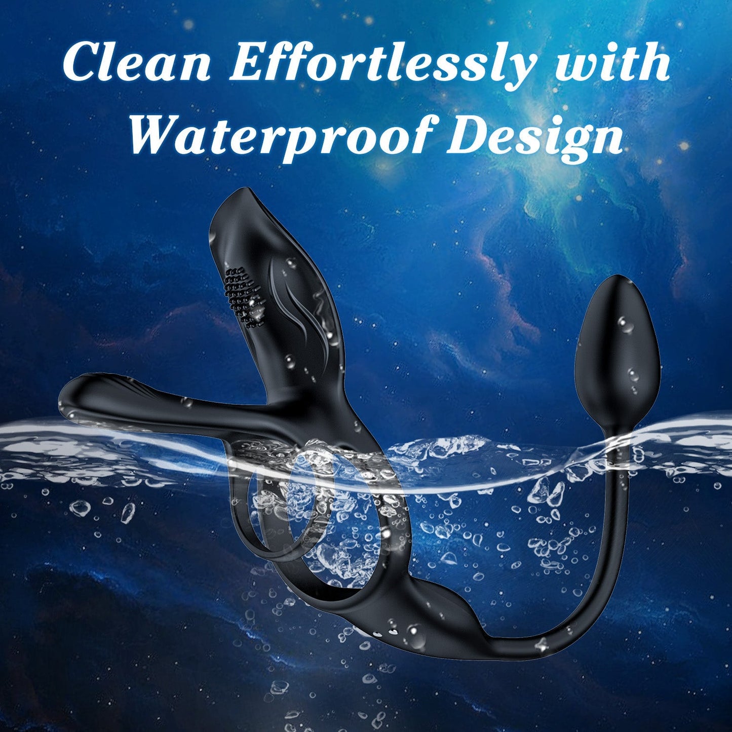 Cock Ring - Vibration & Anal Plug