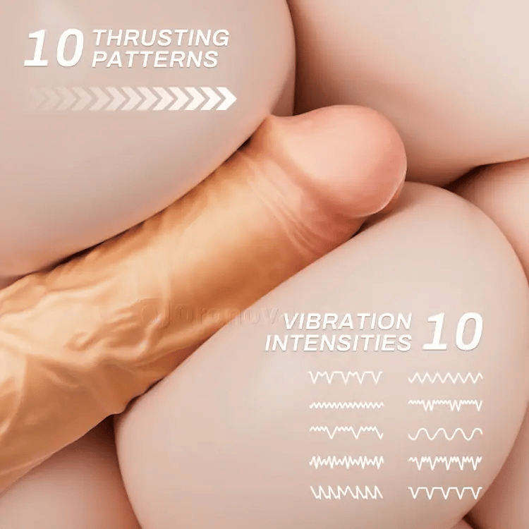 Thrusting Dildo - Vibration & Hand Free