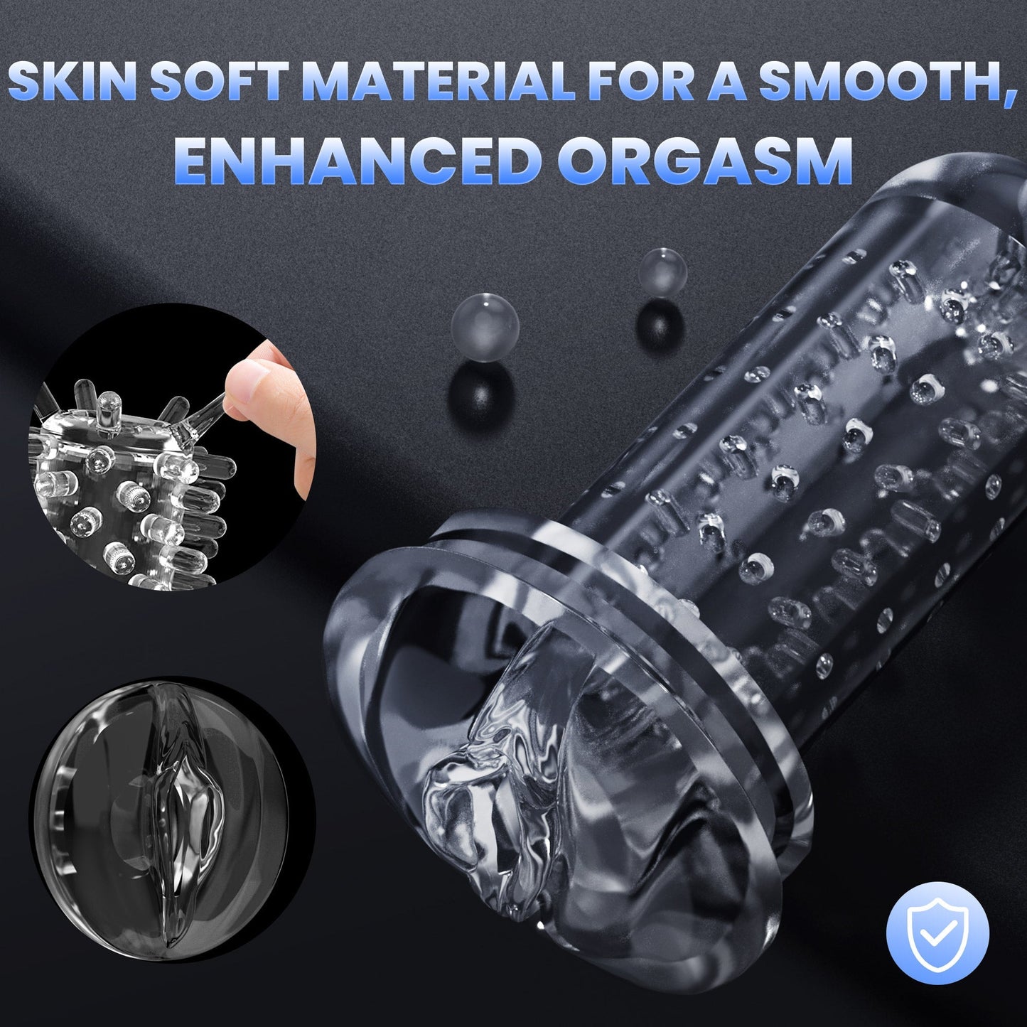 Auto Beads Male Masturbator - Massaging & Thrusting