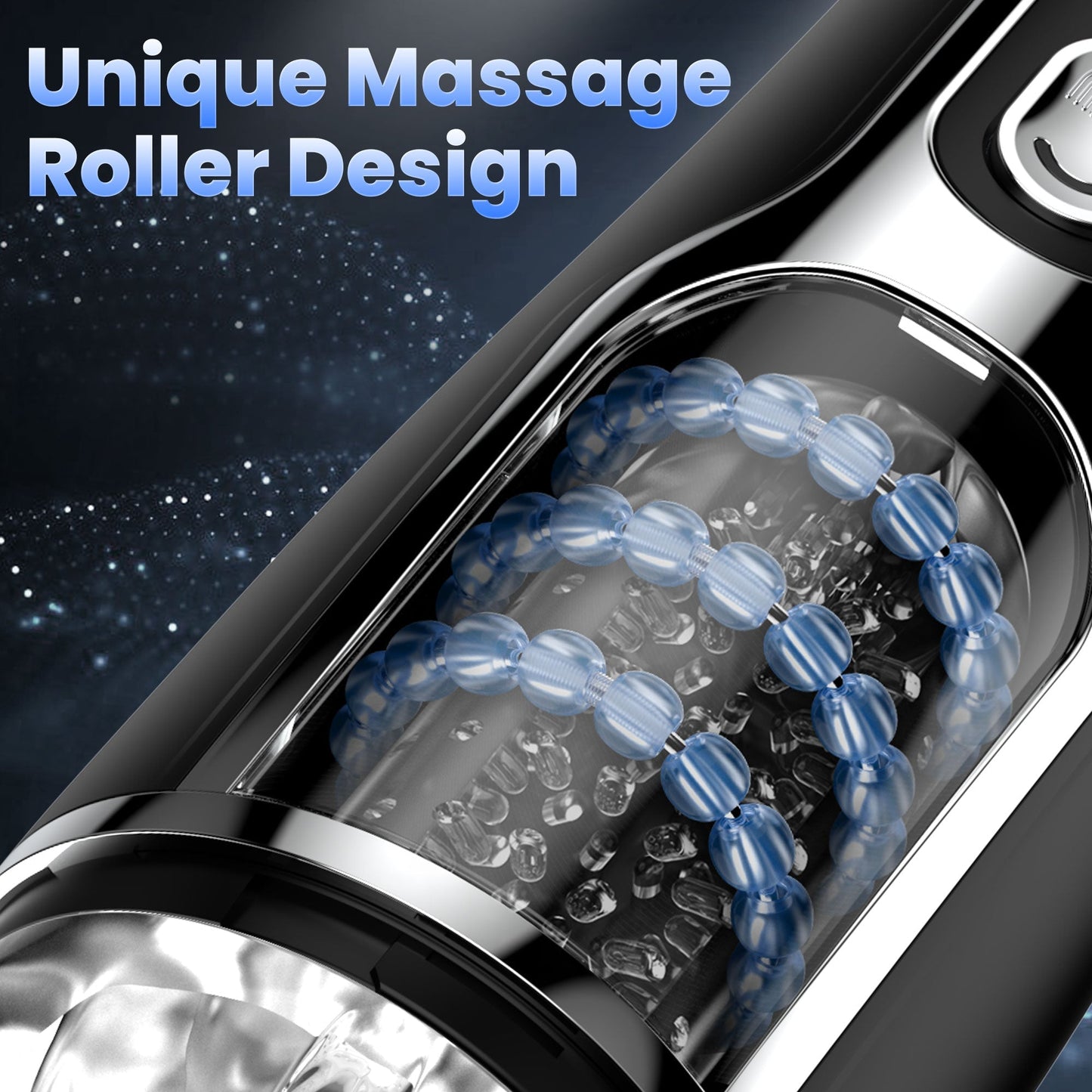 Auto Beads Male Masturbator - Massaging & Thrusting