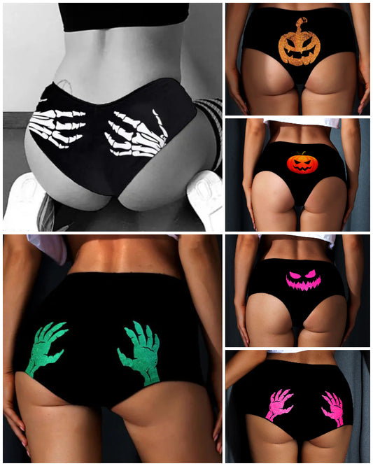 Halloween Skeleton Print Panty