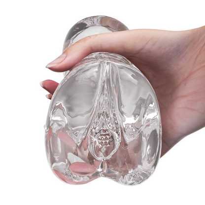 Transparent Male Masturbator with Realistic Vagina