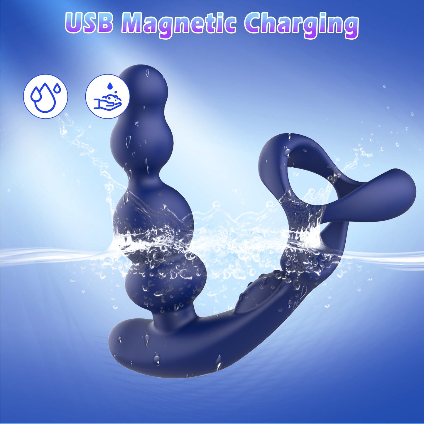 Rotating Prostate Massager Dildo - Vibrating & Waterproof