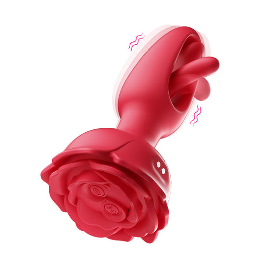 Rosebud Anal Vibrator - Flapping & Remote Controlled