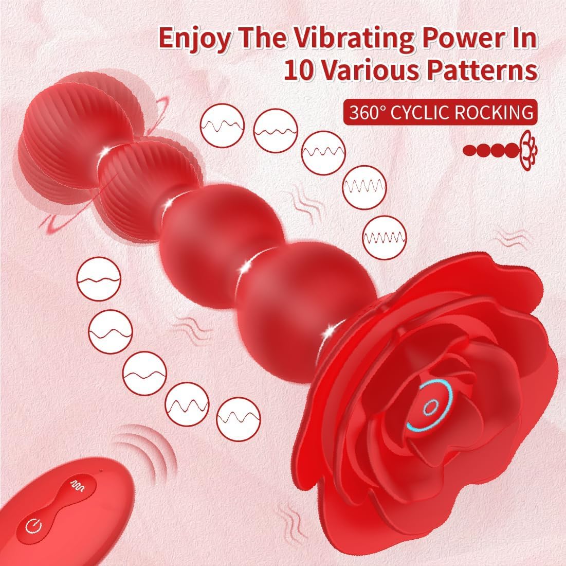 Anal Bead Rotating Vibrator