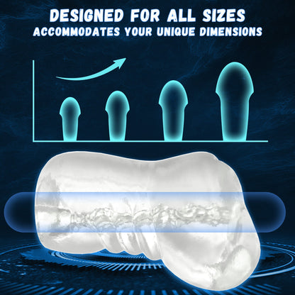 Transparent Manual Stroker - All Sizes