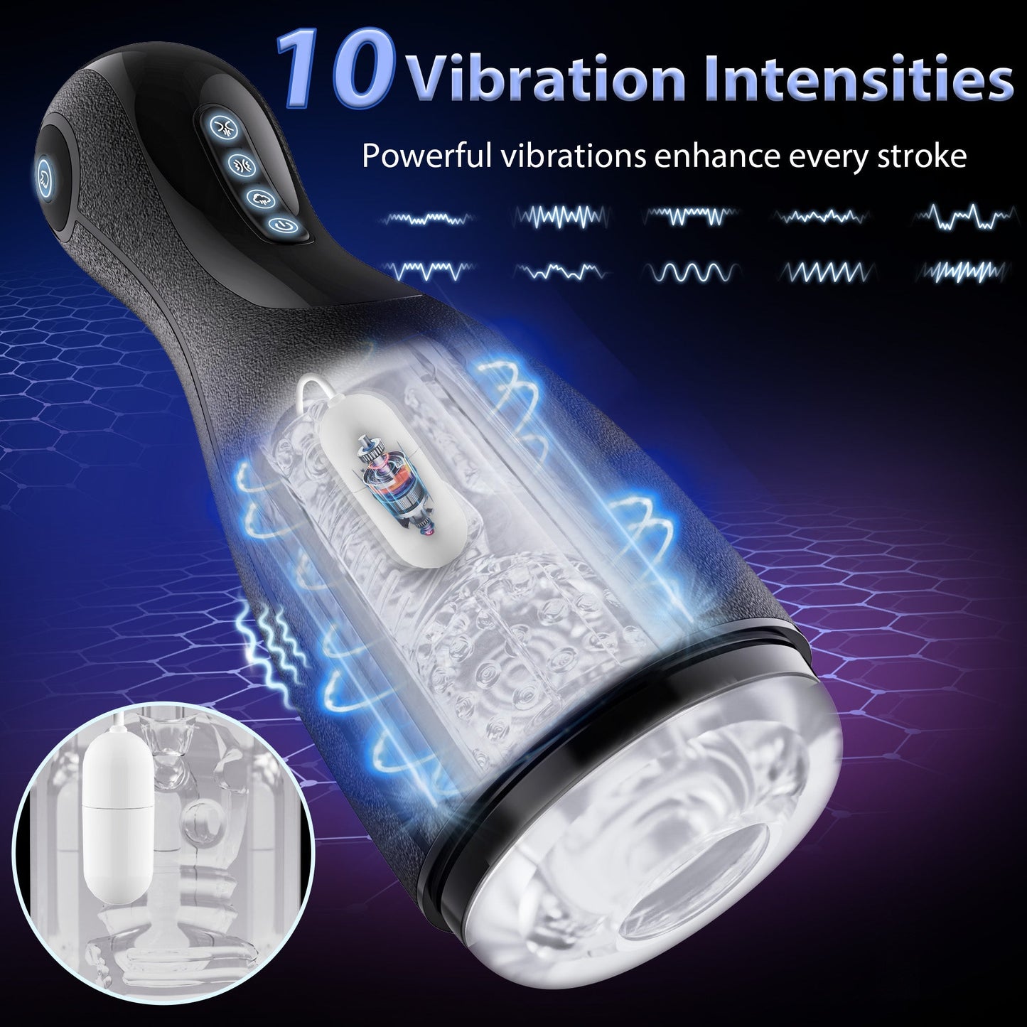 Masturbator Cup - Airbag Suction & Vibration