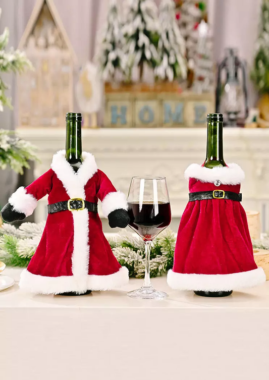 Christmas Prom Dress Wine Bottle Cover Bag