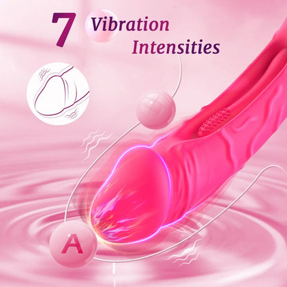 Flapping Dildo Vibrator with Vibration