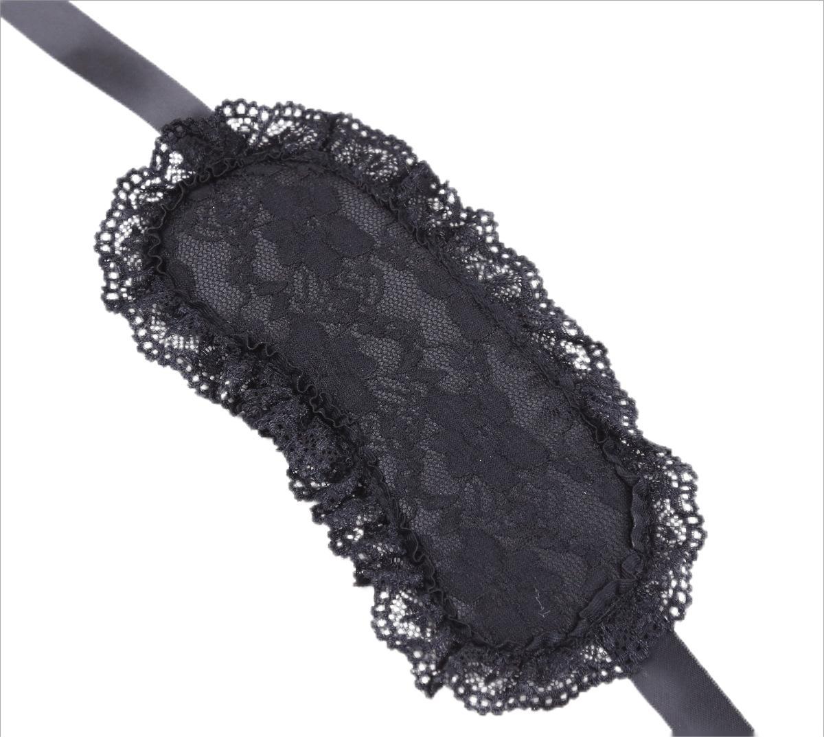 Sexy Temptation Lace Eye Mask Set Eye Mask Handcuffs Three Piece Suit Bundle Sexy Eye Mask