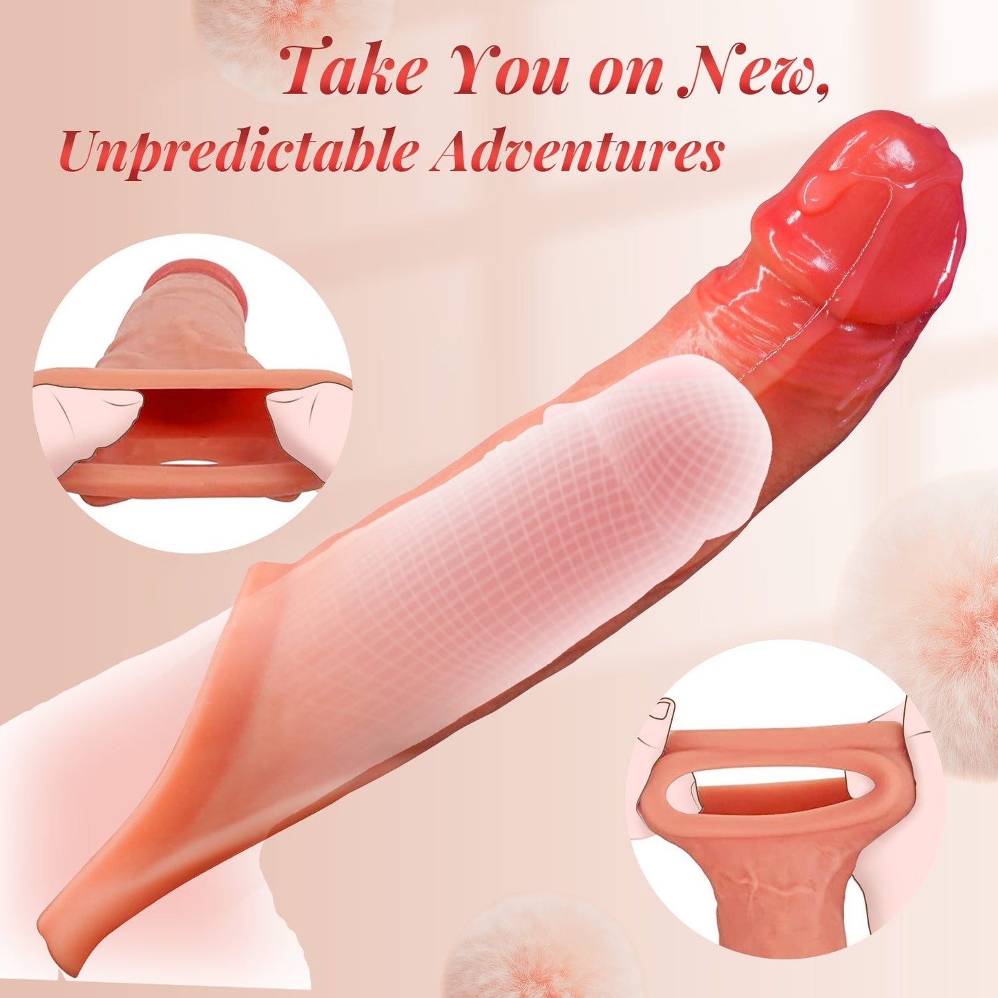 Penis Sleeve Cock Ring - Vibrating & App Contolled