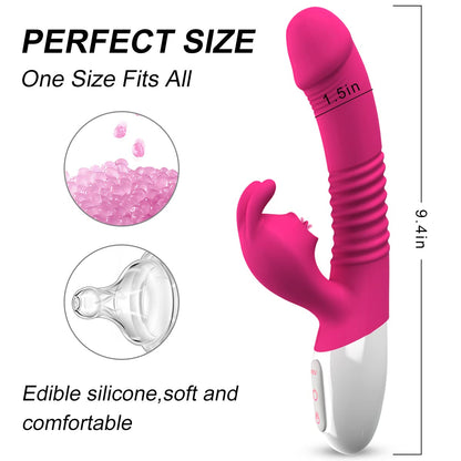 Rabbit Thrusting Vibrator - Heating & Vibrating