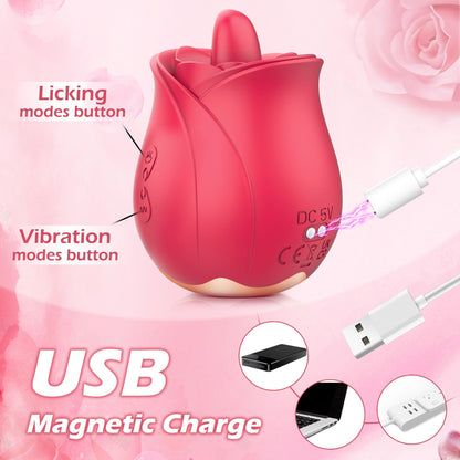 Rose Vibrator - Licking & Vibrating