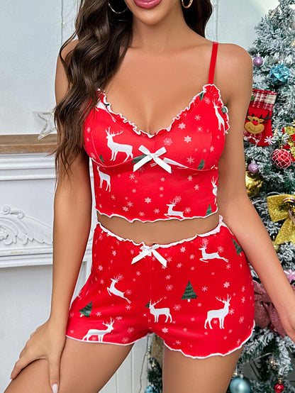 Christmas Sexy Temptation Two-piece Set