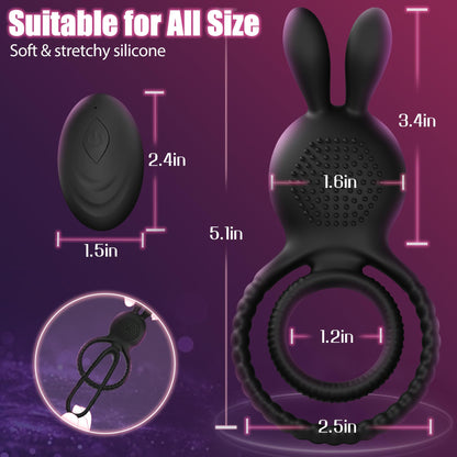 Rabbit Ears Vibrating Cock Ring