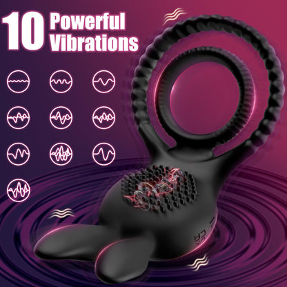 Rabbit Ears Vibrating Cock Ring