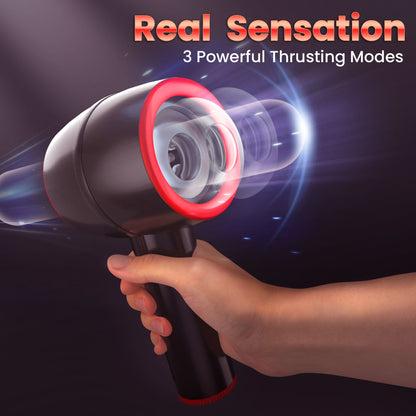 Auto Thrusting Male Masturbator - Vibrating & Handled