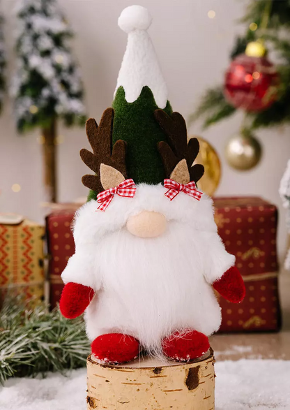 Christmas Plaid Bowknot Gnome Ornament