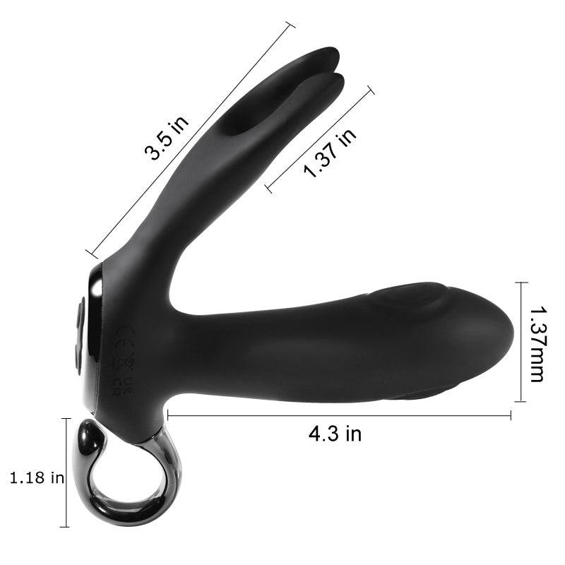 Tapping Prostate Massager - Vibrating & Hooked