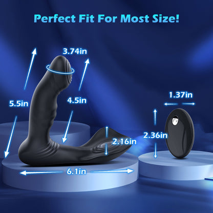 Prostate Massager with Vibrations & Motion