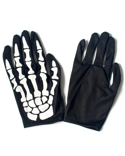 Halloween Full Finger Skull Bone Gloves