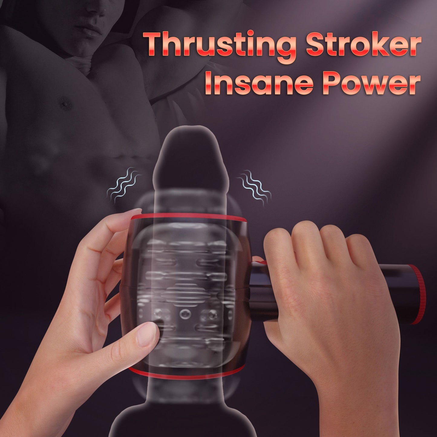 Auto Thrusting Male Masturbator - Vibrating & Handled