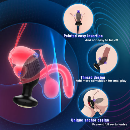 Rotating Anal Plug - Vibrating & USB Charging