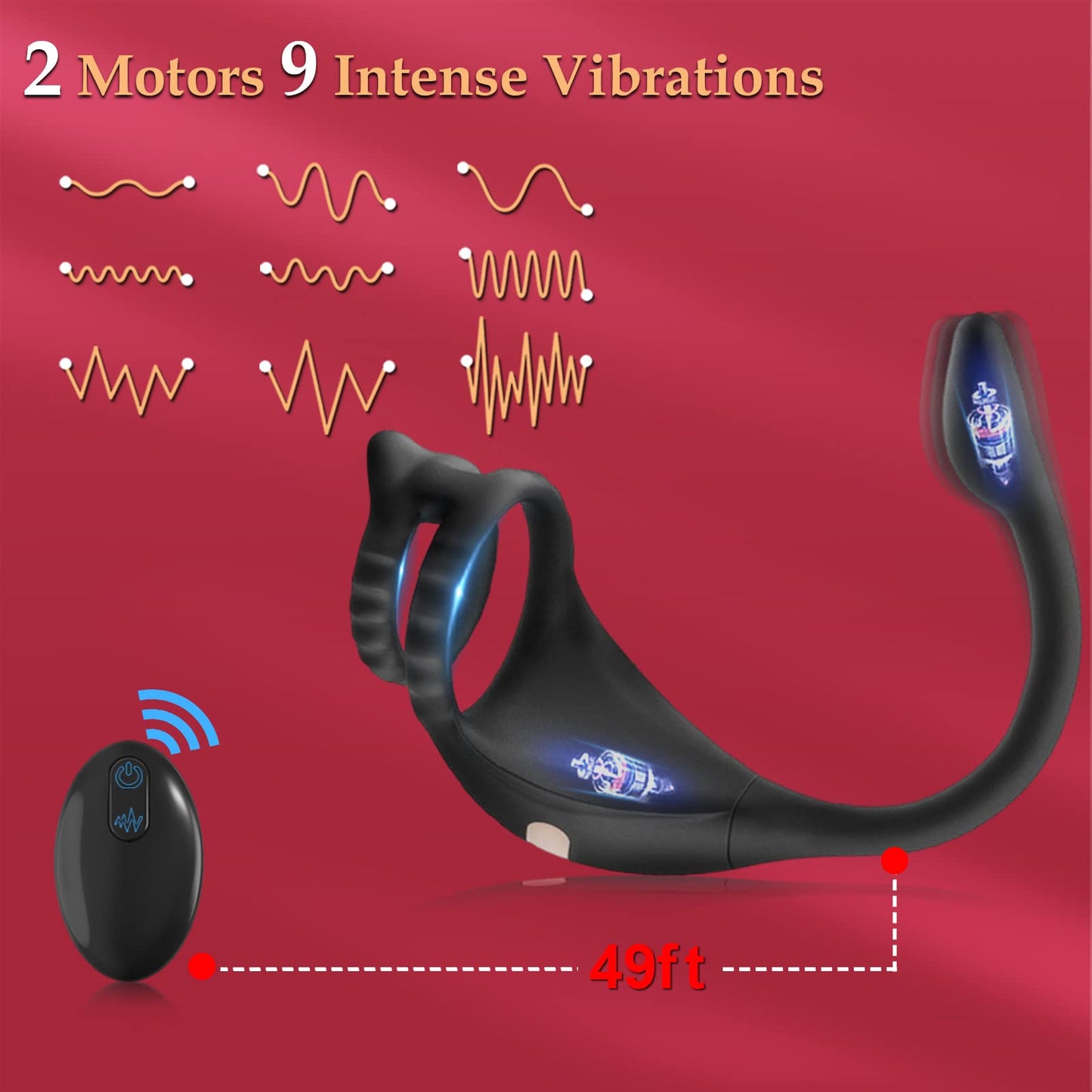 Penis Cock Ring - Vibration & Anal Toy