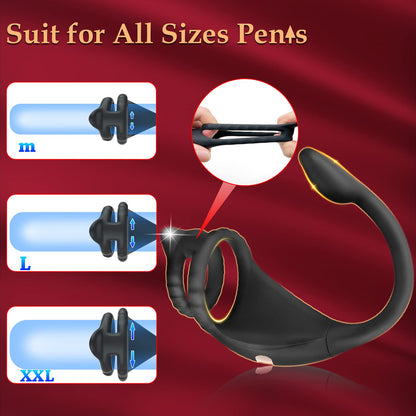 Penis Cock Ring - Vibration & Anal Toy