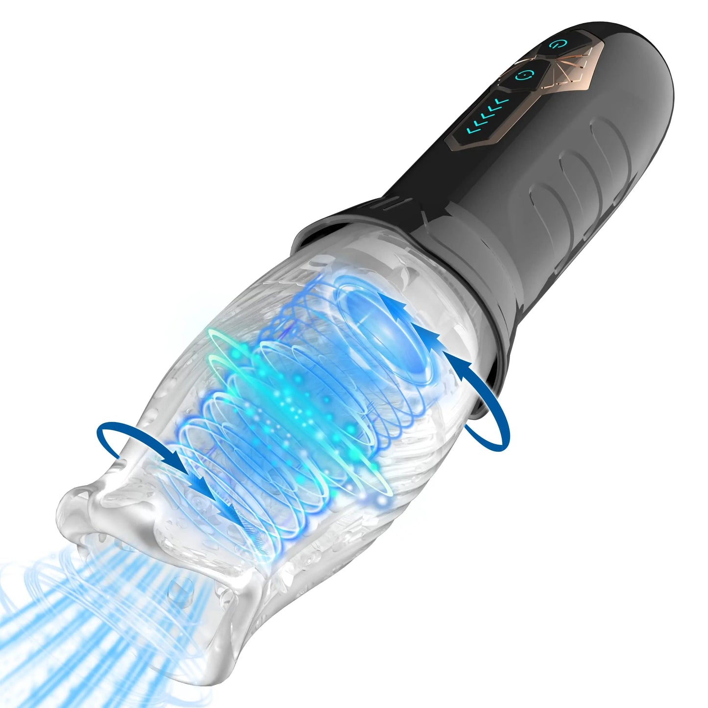 Auto Rotating Male Masturbator - Vibrating & Detached