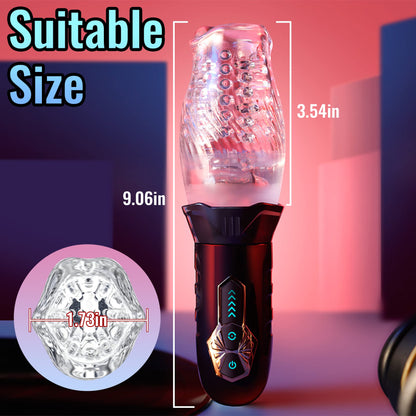 Auto Rotating Male Masturbator - Vibrating & Detached