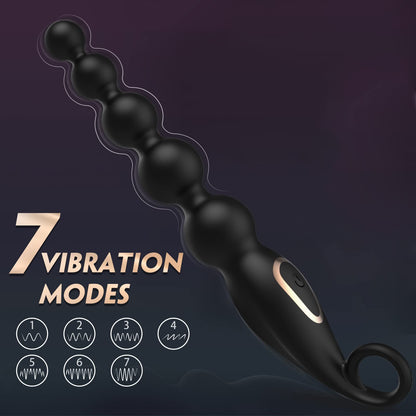 Anal Bead Vibrator - Rotating & Portable