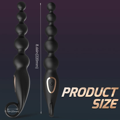 Anal Bead Vibrator - Rotating & Portable