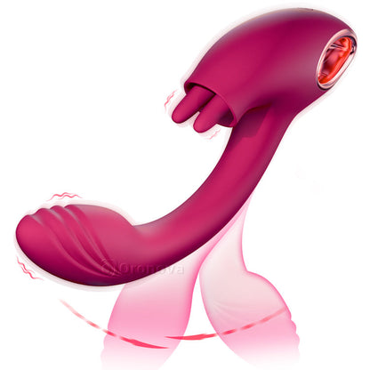 G Spot Twin Licking Vibrator - Vibrations & Handle