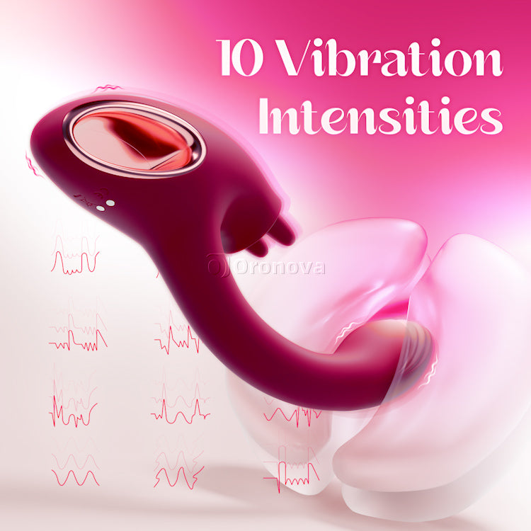 G Spot Twin Licking Vibrator - Vibrations & Handle