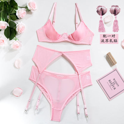 Women's Sexy Lingerie Sets 3 Pieces Pure Color Lovers