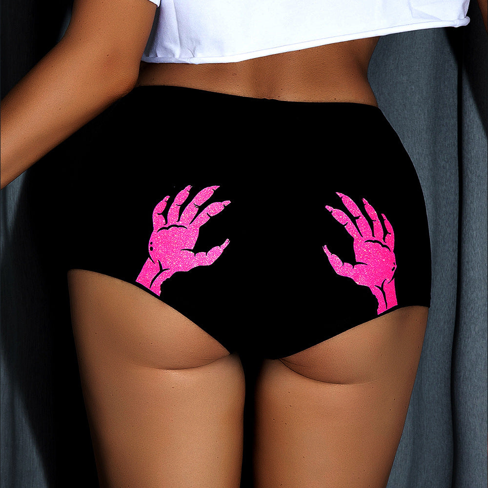 Halloween Skeleton Print Panty