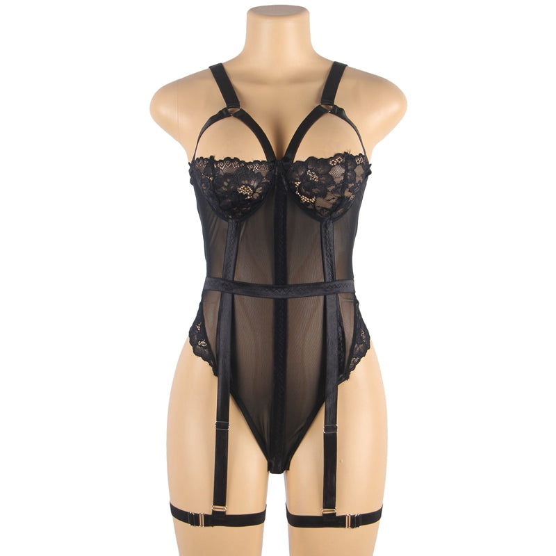 Clementine Lingerie Suspender Bodysuit