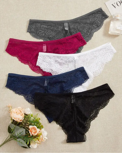 4PCS Random Color Lace Panty