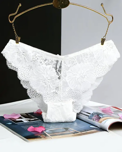 3PCS/Set Bowknot Deocr Lace Panty(Colors Sent Randomly)